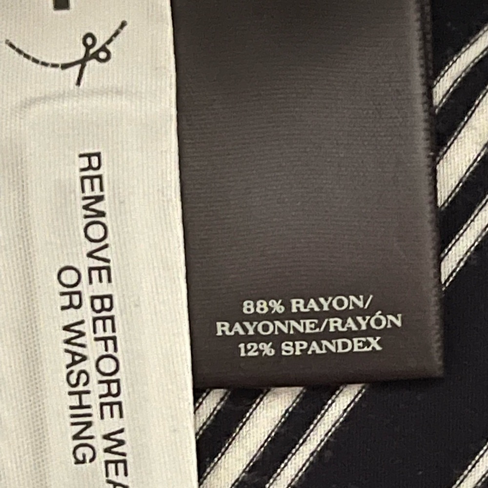 Ann Taylor Navy & White Diagonal Striped Maxi Skirt - Picture 7 of 7
